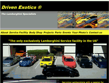 Tablet Screenshot of drivenexotics.com